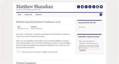 Desktop Screenshot of matthewshanahan.com